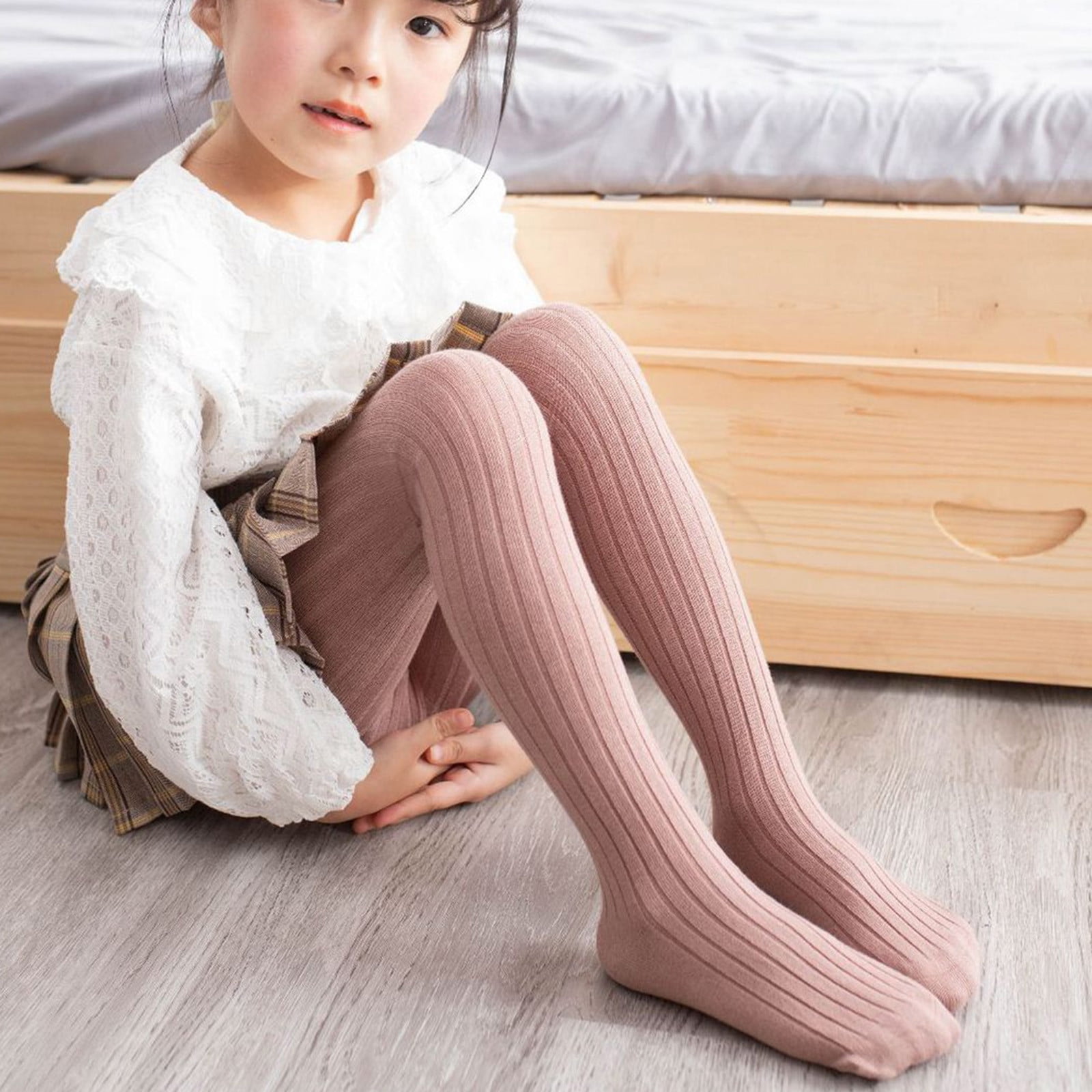 Todd Early|girls Cotton Knit Leggings - Spring & Autumn Toddler Pantyhose